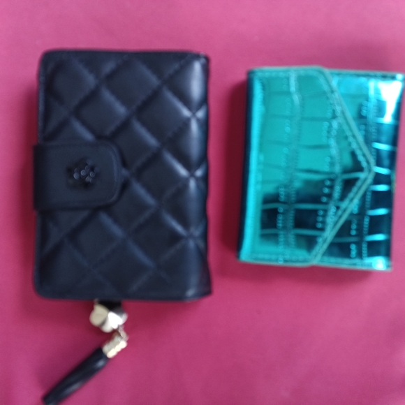 A lot of two women's wallet's. Black and teal. Brand New - Picture 5 of 6